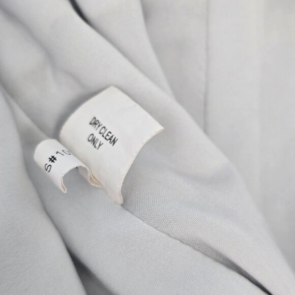 Kay Unger Womens 4 Silk Abstract Animal Print Yellow Gray Black Faux Wrap Dress - Picture 14 of 16